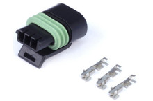 Haltech HT-030414 - Delphi 3 Pin Single Row Flat Coil Connector Plug & Pins