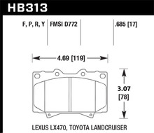 Hawk HB313P.685 - Super Duty Street Brake Pads