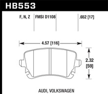 Hawk HB553Z.652 - Performance Ceramic Street Brake Pads