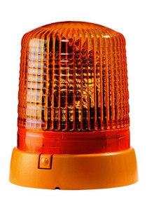 Hella 008061111 - KL 7000 Series 24V Amber Fixed Rotating Beacon