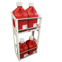 Hepfner Racing Products HRP6359-6-WHT - Jug Rack 6 Position White