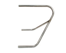 Hepfner Racing Products HRP8078 - Nerf Bar - Driver Side - 3 Point - 1 in Tube - Shorty - Stainless - Natural - Sprint Car - Each