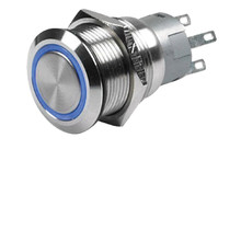 Hella 958455211 - Switch Momentary Ring 12V Blue 8Hg