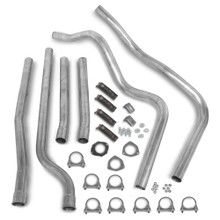 Hooker 16551HKR - Dual Competition Header Back Exhaust System Kit