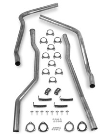 Hooker 16528HKR - Dual Competition Header Back Exhaust System Kit