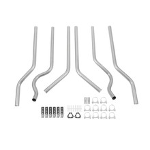 Hooker 16621HKR - Dual Competition Manifold Back Exhaust System Kit