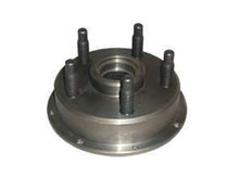 Howe 205345 - Wheel Hub - Front - Stock Replacement - 5 x 5.00 in Wheel - 5/8-11 in Stud - 8 x 7 in Rotor Bolt Pattern - Steel - Natural - Each