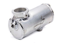 Howe 3424 - Recovery Tank - Coolant - 23.5 oz - 3 in Diameter - 6 in Long - Dual 1/4 in NPT Female Inlets - 3/8 in NPT Female Outlet - Aluminum - Natural - Each