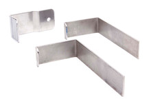 Howe 34203 - Radiator Mount Kit - 2 Weld-On Lower Brackets - 1 Bolt-On Upper Bracket - Aluminum / Steel - Universal - Kit