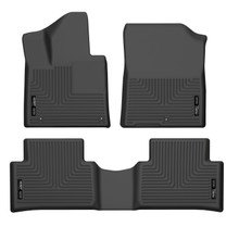 Husky Liners 95841 - 21-22 Kia Sorento WeatherBeater Front & 2nd Seat Floor Liners - Black