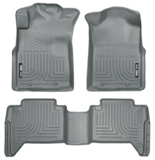 Husky Liners 98952 - 05-13 Toyota Tacoma WeatherBeater Combo Grey Floor Liners