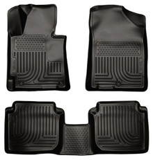 Husky Liners 98891 - 2011 Hyundai Elantra WeatherBeater Combo Black Floor Liners