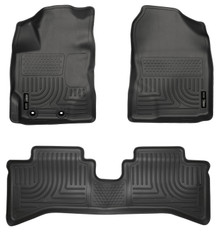 Husky Liners 99501 - 2012 Toyota Prius c WeatherBeater Combo Black Floor Liners