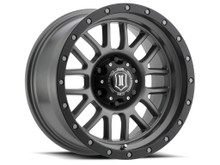 Icon 1217856350TT - Alpha 17x8.5 6x135 6mm Offset 5in BS 87.1mm Bore Titanium Wheel