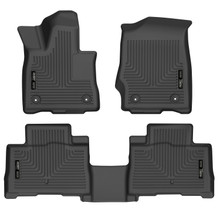 Husky Liners 99331 - 20-21 Lincoln Aviator w 2nd Row Bench/Buckets Weatherbeater Front/2nd Seat Liners - BLK