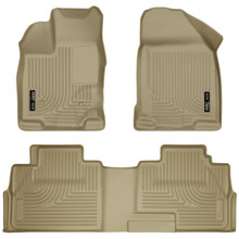 Husky Liners 99763 - 07-13 Ford Edge / 07-13 Lincoln MKX Weatherbeater Tan Front & 2nd Seat Floor Liners