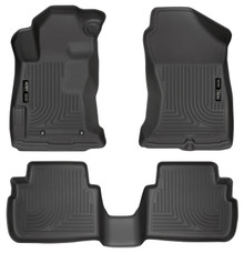 Husky Liners 99661 - 2017 Subaru Impreza Weatherbeater Black Front & 2nd Seat Floor Liners