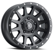 Icon 2017855557SB - Compression 17x8.5 5x150 25mm Offset 5.75in BS 110.1mm Bore Satin Black Wheel