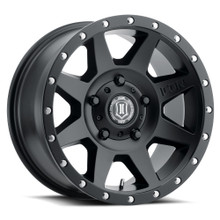 Icon 1818905560SB - Rebound 18x9 5x150 25mm Offset 6in BS 110.1mm Bore Satin Black Wheel