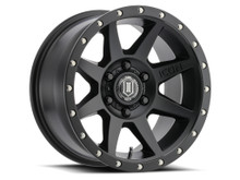 Icon 1818907345SB - Rebound 18x9 5x5 -12mm Offset 4.5in BS 71.5mm Bore Satin Black Wheel