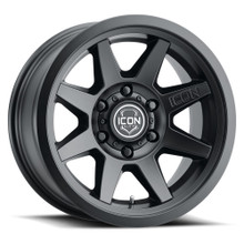 Icon 1917857345SB - Rebound 17x8.5 5x5 -6mm Offset 4.5in BS 71.5mm Bore Satin Black Wheel