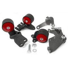 Innovative Mounts 49150-60A-NOACTUATOR - 88-91 Civic/CRX Conversion Engine Mount Kit No Actuator B Series Manual Hydro Cable 2 Hydro Up to 250HP 60A Red