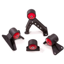 Innovative Mounts 70750-75A - 07-13 Mitsubishi Evo X Replacement Engine Mount Kit 4B11T Manual 250-400HP 75A Black