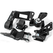 Innovative Mounts 90950-75A - 05-12 Elise Exige Conversion Engine Mount Kit K Series/Manual 250-400HP 75A Black