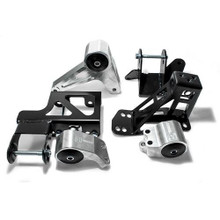Innovative Mounts B90150-75A - 92-95 Civic 94-01 Integra Billet Conversion Mount Kit K Series Manual 250-400HP 75A Black