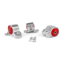 Innovative Mounts B10150-60A - 92-95 Civic 94-01 Integra Replacement Billet Mount Kit B/D-Series Manual / Hydro H2B Up to 250HP 60A Red