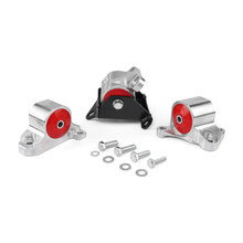 Innovative Mounts B10050-60A - 96-00 Civic 97-00 Acura El Billet Replacement Mount Kit Up to 250HP 60A Red