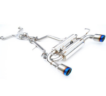 Invidia HS17IQ66GM1RT - 2017+ Infiniti Q60 3.0 TT Silver Sport/Red Sport Gemini Rolled Titanium Tip Cat-back Exhaust