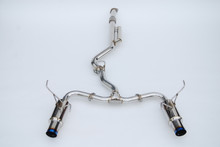Invidia HS22WRXGTT - 2022+ Subaru WRX N1 Twin Outlet Single Layer Tip Cat-Back Exhaust