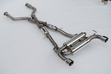Invidia HS22N4Z7GM1RSL - 2022+ Nissan Z 70mm Gemini Cat Back Exhaust - Rolled SS Tips