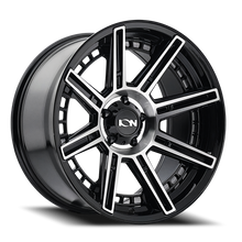 ION Wheels 149-2178B - Cast Aluminum Wheels 149 BM 20x10 Machined Black 8 On 180 Bolt Pattern -24 Offset