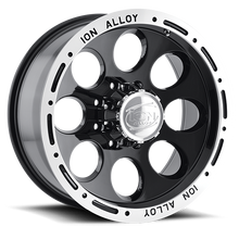ION Wheels 174-6881B - Cast Aluminum Wheels 174 16x8 Machined Lip Black 8 On 165.1 Bolt Pattern -5 Offset
