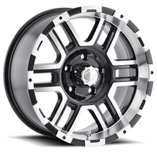 ION Wheels 179-6883B - Cast Aluminum Wheels 179 BK 16x8 Machined Face Black 6 On 139.7 Bolt Pattern 10 Offset