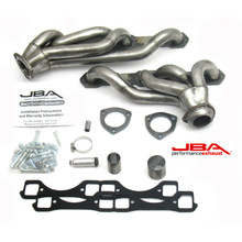 JBA 1830S-6 - 65-86 GM Truck 265-400 Carbureted w/A.I.R. 1-5/8in Primary Raw 409SS Cat4Ward Header