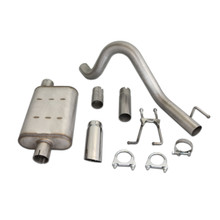 JBA 30-1502 - 87-96 Jeep Wrangler YJ 2.5L/4.0L/4.2L 304SS Single Rear Exit Cat-Back Exhaust