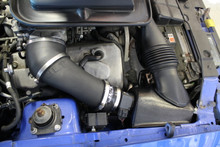 JLT RAI2-FMM-0304 - 03-04 Ford Mustang Mach 1 Black Textured Ram Air Intake Kit w/Red Filter w/Shaker Hook Up