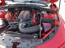 JLT CAIP-CC1662 - 16-19 Chevrolet Camaro LT1 6.2L Black Textured Cold Air Intake Kit w/Red Filter - Tune Req