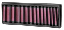 K&N 33-2487 - 12 Fiat 500 Abarth 1.4L Replacement Air Filter