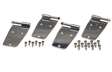 Kentrol 30420 - Jeep CJ/YJ Door Hinge Set 4 Pieces 76-93 CJ and Wrangler YJ Polished Silver