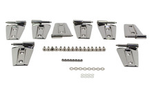 Kentrol 30576 - Jeep JK Door Hinge Set 8 Pieces 4 Door 07-18 Wrangler JK Polished Silver
