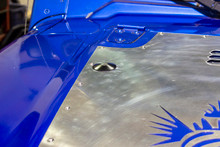 Kentrol 30723 - Jeep Wrangler Hood Bumper Deletes For 97-19 Wrangler JK/TJ Polished Stainless Steel