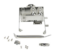 Kentrol 30498 - Jeep CJ Battery Tray with support arm 76-86 CJ Polished Silver
