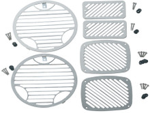 Kentrol 30493 - Jeep TJ Billet Style Light Kit 6 Pieces 97-06 Wrangler TJ Polished Silver