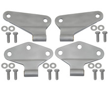 Kentrol 40580 - Jeep JK Body Door Hinge Set 4 Pieces 2 Door 07-18 Wrangler JK Bare Grey