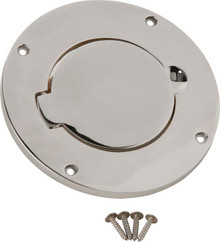 Kentrol 30553 - Jeep TJ Billet Style Gas Hatch 97-06 Wrangler TJ Polished Silver