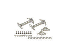 Kentrol 30401 - Jeep CJ/YJ Hood Catch Pair 55-95 CJ and Wrangler YJ Polished Silver